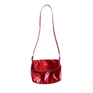 Vintage 90's Red Purse Handbag w Shoulder Strap Pacific Connections